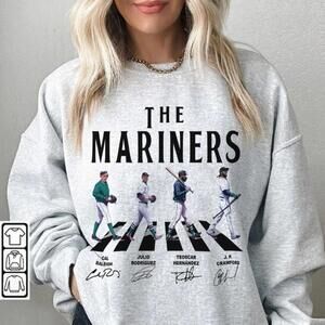 Seattle Mariners Abbey Road Signatures Baseball Sweatshirt